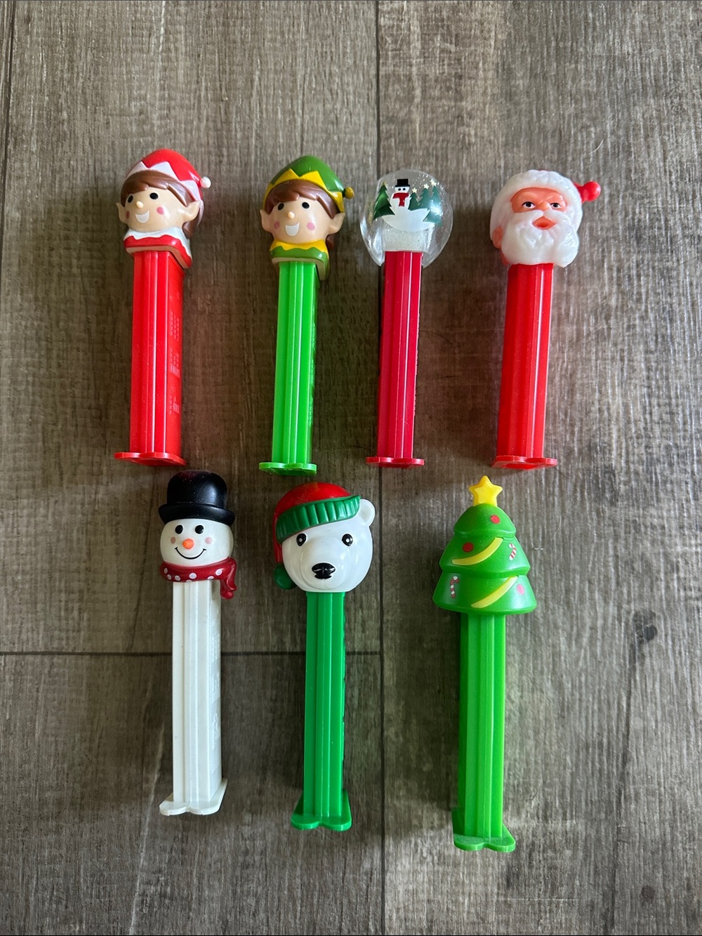 PEZ Holiday Character Candy Dispensers - Red, Green, White